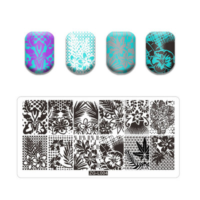 Butterfly rozsdamentes acél körömbélyegző lemezek macska virág levél koponya mintás stencil barkács tinta vonalas körömdíszítés képsablon