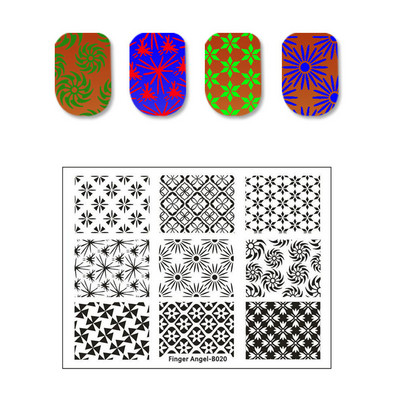 Butterfly rozsdamentes acél körömbélyegző lemezek macska virág levél koponya mintás stencil barkács tinta vonalas körömdíszítés képsablon