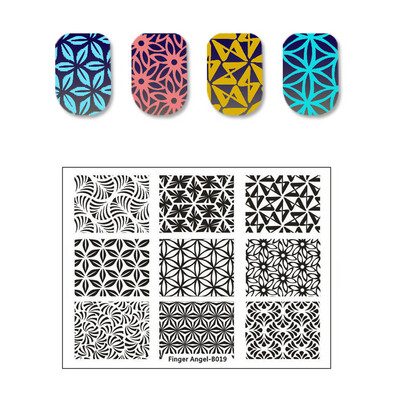 Butterfly rozsdamentes acél körömbélyegző lemezek macska virág levél koponya mintás stencil barkács tinta vonalas körömdíszítés képsablon