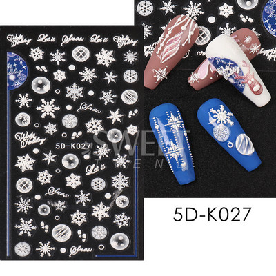 3D kokvilnas ziedu nagu uzlīme ziemas rudens dizains nagu mākslas dekorēšana sēņu kļava putnu pateicības uzlīme manikīra slīdnis BENO