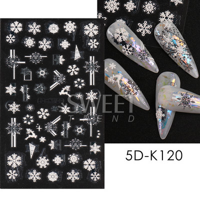3D kokvilnas ziedu nagu uzlīme ziemas rudens dizains nagu mākslas dekorēšana sēņu kļava putnu pateicības uzlīme manikīra slīdnis BENO