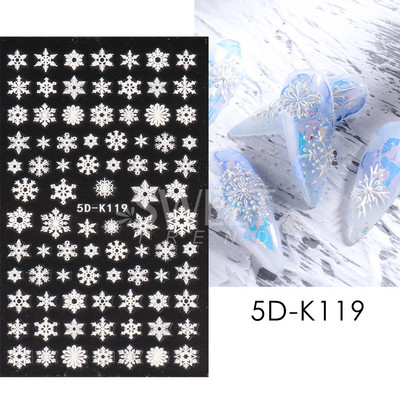 3D kokvilnas ziedu nagu uzlīme ziemas rudens dizains nagu mākslas dekorēšana sēņu kļava putnu pateicības uzlīme manikīra slīdnis BENO