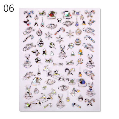 Zelts, sudrabs, baltas sniegpārslas, 3D nagu uzlīmes zaigojošas, pašlīmējošas pārnešanas uzlīmes, manikīrs, mākslas noformējums, slīdnis