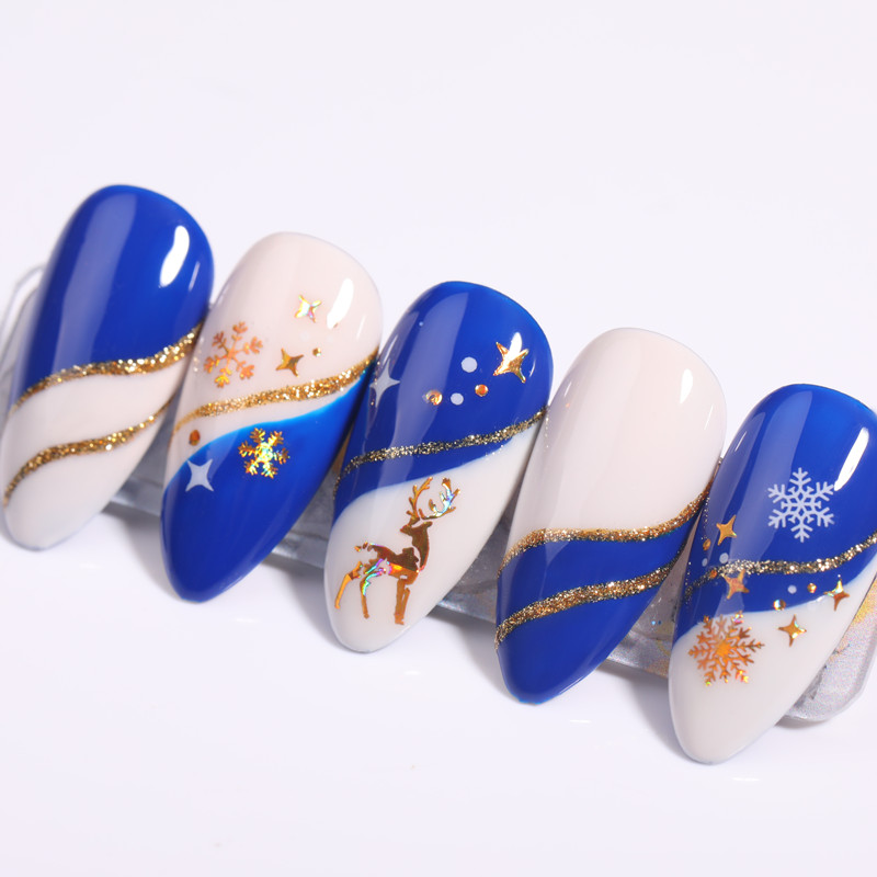 Златни, сребърни, бели снежинки, 3D стикери за нокти, преливащи се самозалепващи се трансферни стикери, маникюри, арт декорация, плъзгач