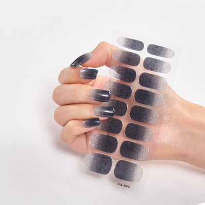 16 tipp/lap Nailart Nailart matrica köröm tippek manikűr dekoráció divat körömlakk öntapadó körömmatrica kreatív