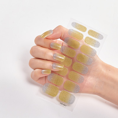16 tipp/lap Nailart Nailart matrica köröm tippek manikűr dekoráció divat körömlakk öntapadó körömmatrica kreatív