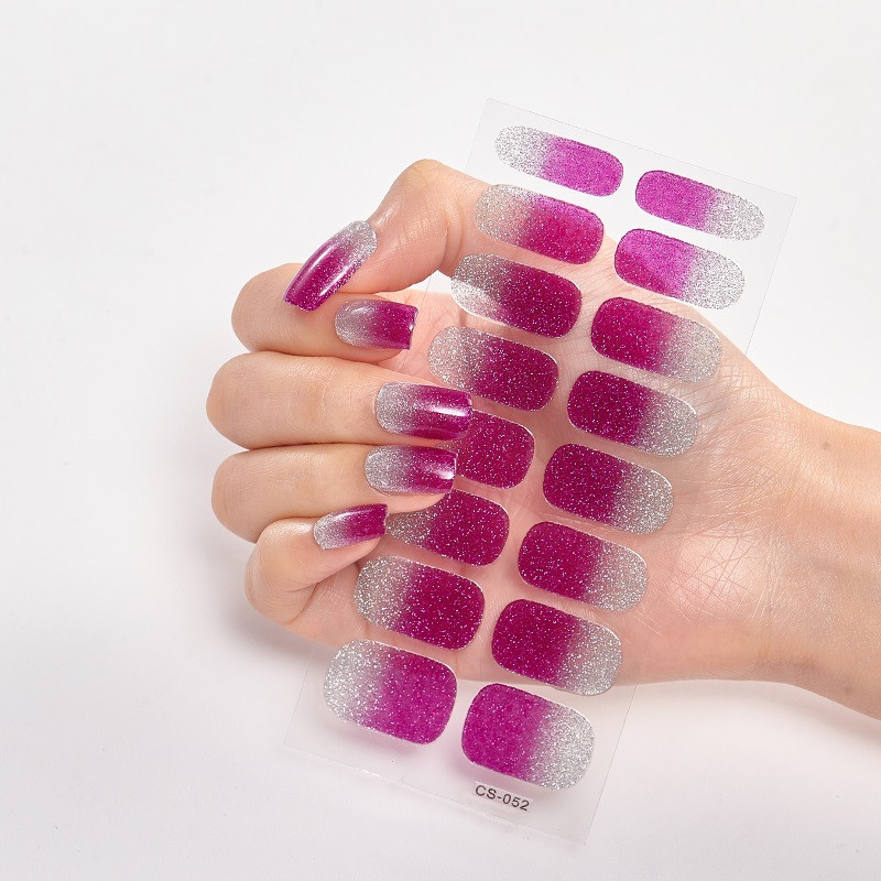 16 tipp/lap Nailart Nailart matrica köröm tippek manikűr dekoráció divat körömlakk öntapadó körömmatrica kreatív