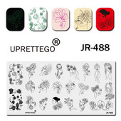 2022 Roostevabast terasest stantsimisplaadi mall Abstraktsed jooned Tantsija taimed Peekaboo Safari Coffee Dogs Morning Glory JR481-490