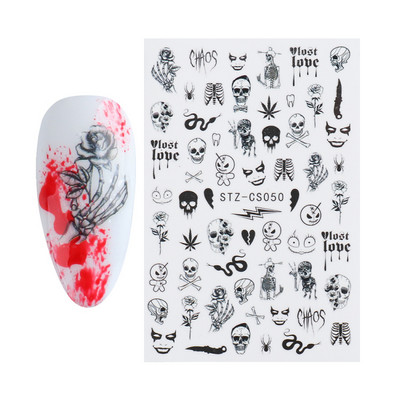 Íves csíkos vonalak 3D köröm matrica arany fehér örvényszalag francia manikűr minimalista csúszka matrica fém köröm design CHSTZCS169