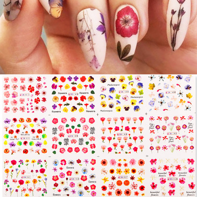 12db Napraforgó Juharlevél Körömmatricák Csúsztatók Manikűrhöz Karácsonyfa Nail Art Vízmatricák Transzferfólia Őszi tippek