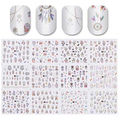 12db Napraforgó Juharlevél Körömmatricák Csúsztatók Manikűrhöz Karácsonyfa Nail Art Vízmatricák Transzferfólia Őszi tippek