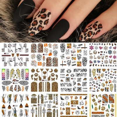 12db Napraforgó Juharlevél Körömmatricák Csúsztatók Manikűrhöz Karácsonyfa Nail Art Vízmatricák Transzferfólia Őszi tippek