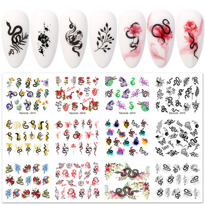 12db Napraforgó Juharlevél Körömmatricák Csúsztatók Manikűrhöz Karácsonyfa Nail Art Vízmatricák Transzferfólia Őszi tippek