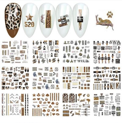 12db Napraforgó Juharlevél Körömmatricák Csúsztatók Manikűrhöz Karácsonyfa Nail Art Vízmatricák Transzferfólia Őszi tippek