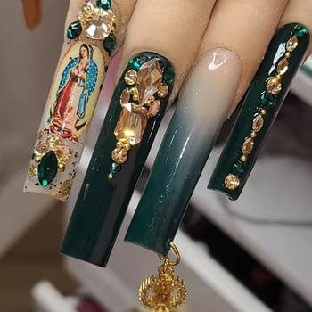 Стикери за изкуство за нокти Лепило Virgencita Decal Angel Cupid Transfer Decals Slider 3D Направи си сам Съвети Декорации за изкуство за нокти Маникюр Wrap