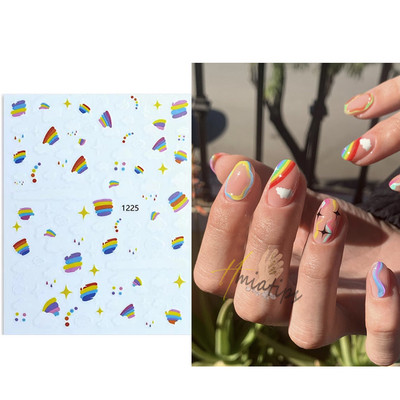 Nail Art Kleebised Liim Virgencita Kleebised Angel Cupid Transfer Kleebised Liugur 3D DIY Näpunäiteid Küünte kunsti kaunistused maniküüri mähis