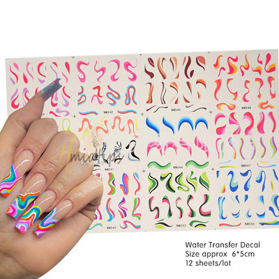 Nail Art Kleebised Liim Virgencita Kleebised Angel Cupid Transfer Kleebised Liugur 3D DIY Näpunäiteid Küünte kunsti kaunistused maniküüri mähis