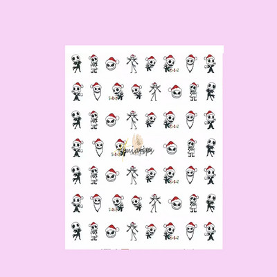 Nail Art Kleebised Liim Virgencita Kleebised Angel Cupid Transfer Kleebised Liugur 3D DIY Näpunäiteid Küünte kunsti kaunistused maniküüri mähis