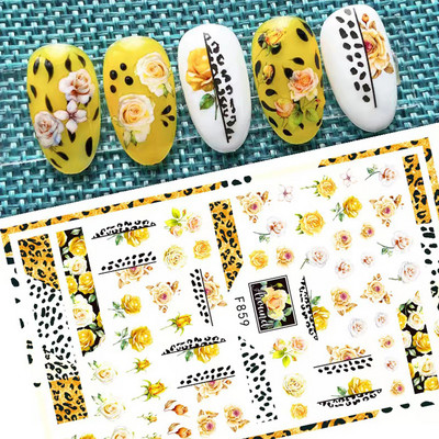 Nail Art Kleebised Liim Virgencita Kleebised Angel Cupid Transfer Kleebised Liugur 3D DIY Näpunäiteid Küünte kunsti kaunistused maniküüri mähis