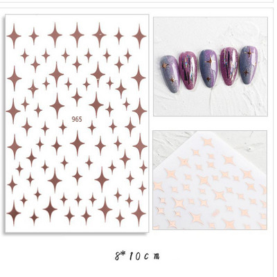 Nail Art Kleebised Liim Virgencita Kleebised Angel Cupid Transfer Kleebised Liugur 3D DIY Näpunäiteid Küünte kunsti kaunistused maniküüri mähis