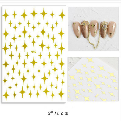 Nail Art Kleebised Liim Virgencita Kleebised Angel Cupid Transfer Kleebised Liugur 3D DIY Näpunäiteid Küünte kunsti kaunistused maniküüri mähis