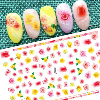 Nail Art Kleebised Liim Virgencita Kleebised Angel Cupid Transfer Kleebised Liugur 3D DIY Näpunäiteid Küünte kunsti kaunistused maniküüri mähis