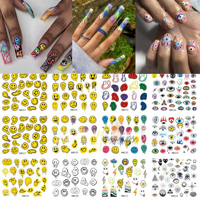 Nail Art Kleebised Liim Virgencita Kleebised Angel Cupid Transfer Kleebised Liugur 3D DIY Näpunäiteid Küünte kunsti kaunistused maniküüri mähis