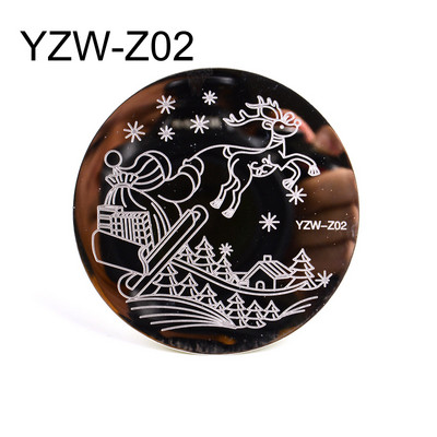 Nail Art bélyegző lemez virág állat csipke újév Boldog karácsonyt design köröm sablon bélyegző kép manikűr stencil