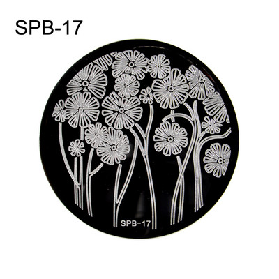 Nail Art bélyegző lemez virág állat csipke újév Boldog karácsonyt design köröm sablon bélyegző kép manikűr stencil