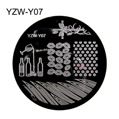 Nail Art bélyegző lemez virág állat csipke újév Boldog karácsonyt design köröm sablon bélyegző kép manikűr stencil