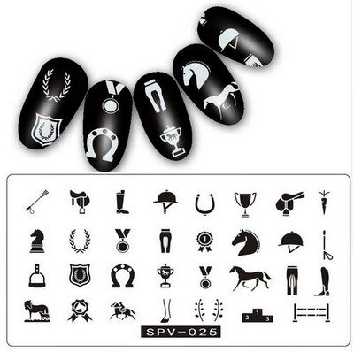 SPV körömbélyegző lemezek Csipke virág állatmintás körömdíszítés bélyegzősablon képlemez stencil köröm eszköz