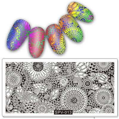 SPV körömbélyegző lemezek Csipke virág állatmintás körömdíszítés bélyegzősablon képlemez stencil köröm eszköz