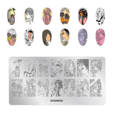 SPV körömbélyegző lemezek Csipke virág állatmintás körömdíszítés bélyegzősablon képlemez stencil köröm eszköz