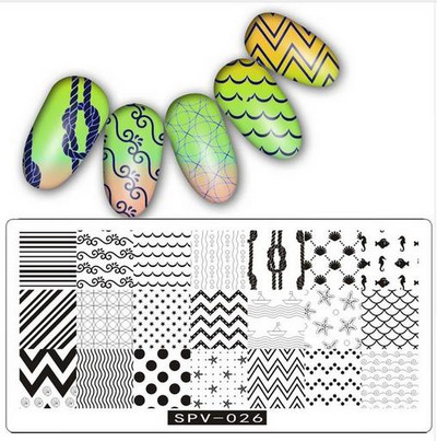 SPV körömbélyegző lemezek Csipke virág állatmintás körömdíszítés bélyegzősablon képlemez stencil köröm eszköz