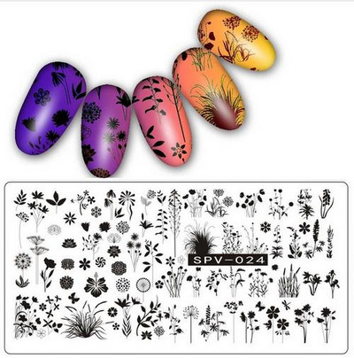SPV körömbélyegző lemezek Csipke virág állatmintás körömdíszítés bélyegzősablon képlemez stencil köröm eszköz