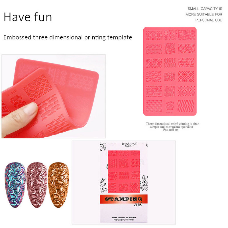 1 tk silikoonist küünte nikerdusvorm 3D reljeefne skulptuur reljeefne skulptuur tembeldamine šabloonid küünte kunstiteoste šabloonid isetegemise maniküüri tööriistad