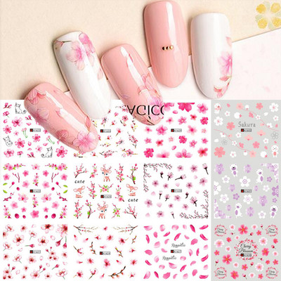 12 Σχεδιαστικά αυτοκόλλητα για νύχια Kawaii Cartoon Avocado Nail Sliders Cute Corgi Water Decals Σκίτσο Διακόσμηση μανικιούρ LABN1585-1596