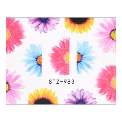 1 PC Pink Purple Butterflies Nails Art Αυτοκόλλητα Μανικιούρ Αυτοκόλλητα Αυτοκόλλητα 3D Άνοιξη Καλοκαίρι Θέμα Λουλούδια Διακόσμηση νυχιών Slider