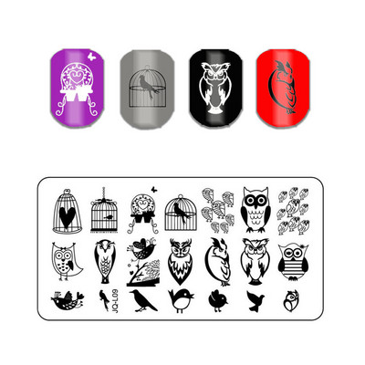 Állati mintás pillangós körömbélyegző lemezek absztrakt csíkok képlemez csipke sablonok formák körmök sablonok 1 db