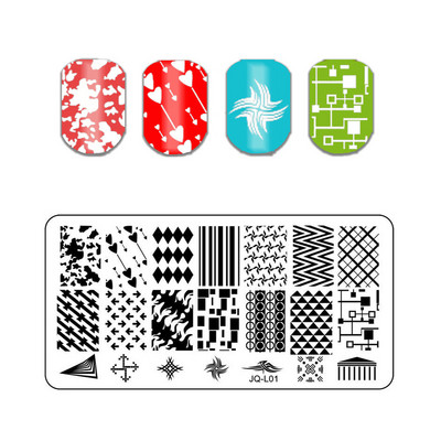 Állati mintás pillangós körömbélyegző lemezek absztrakt csíkok képlemez csipke sablonok formák körmök sablonok 1 db