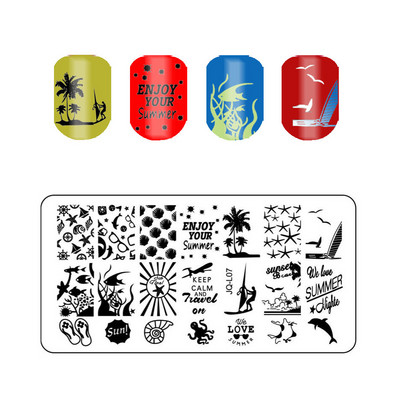 Állati mintás pillangós körömbélyegző lemezek absztrakt csíkok képlemez csipke sablonok formák körmök sablonok 1 db