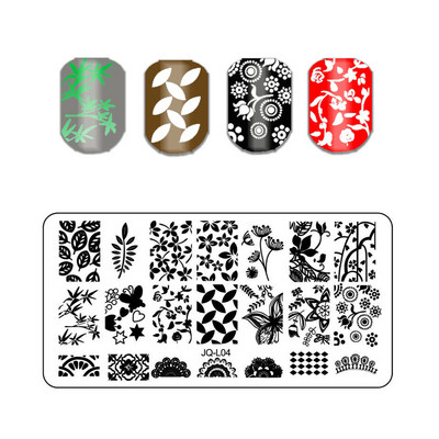 Állati mintás pillangós körömbélyegző lemezek absztrakt csíkok képlemez csipke sablonok formák körmök sablonok 1 db