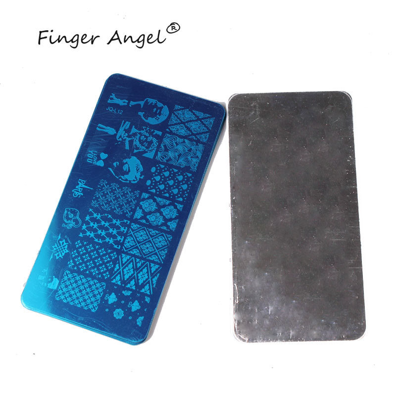 Állati mintás pillangós körömbélyegző lemezek absztrakt csíkok képlemez csipke sablonok formák körmök sablonok 1 db