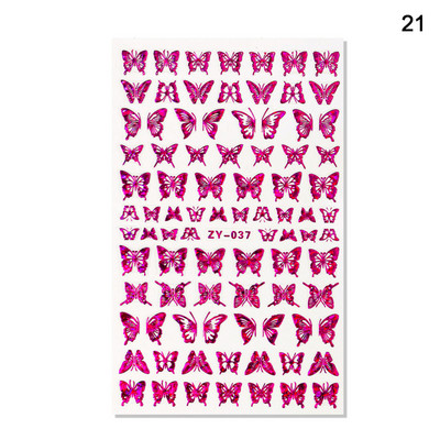 1 tk Kuum uus liblikas küünekleebis Holograafiline laserliimiga liugurid kleebised fooliumid ümbrised kaunistused DIY kunst maniküür Tööriistad