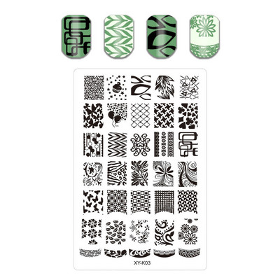 Sõrmeingel Tekstuur Geomeetria Küünte stantsimisplaadid Loomamuster Lehed Lillekujundus Multifilm Küünetemplite mallid Tööriistad