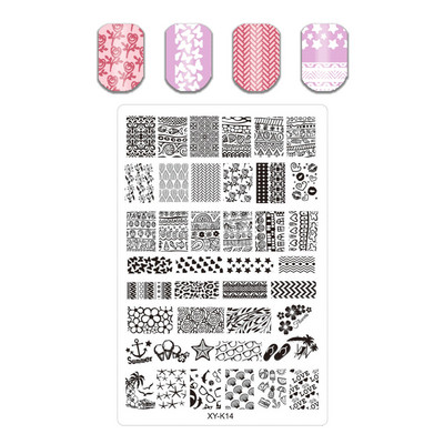 Sõrmeingel Tekstuur Geomeetria Küünte stantsimisplaadid Loomamuster Lehed Lillekujundus Multifilm Küünetemplite mallid Tööriistad