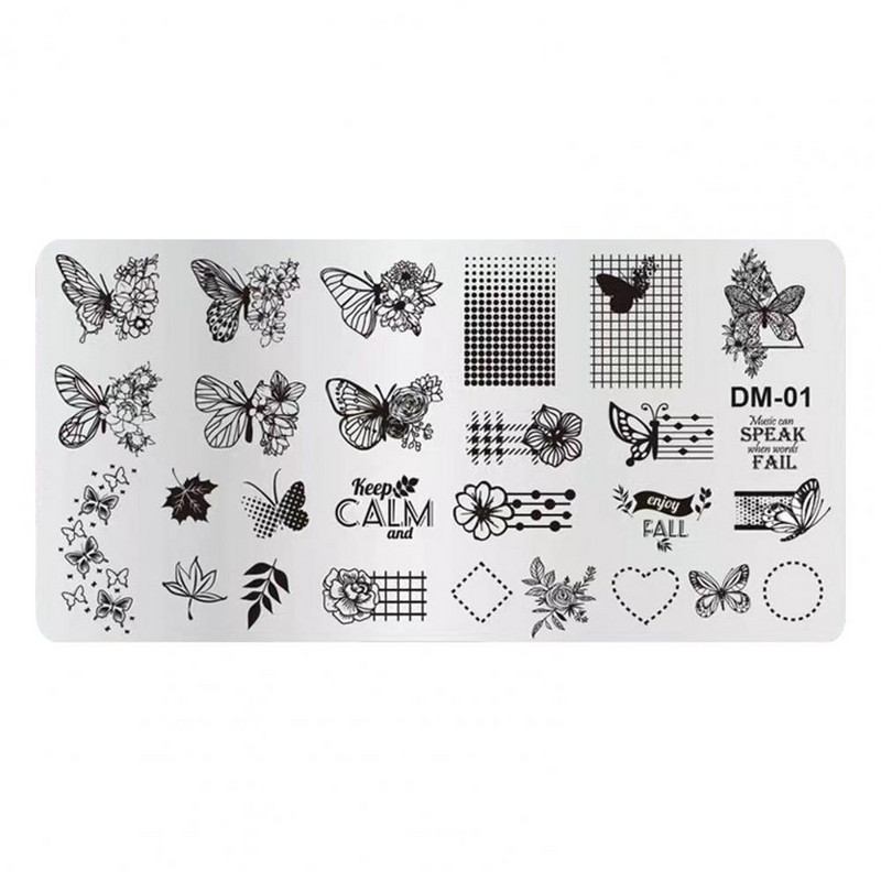 Könnyű, praktikus dekoratív deformációgátló barkács körömsablon Tartós körömdíszítő sablon, kényelmesen használható szalonban