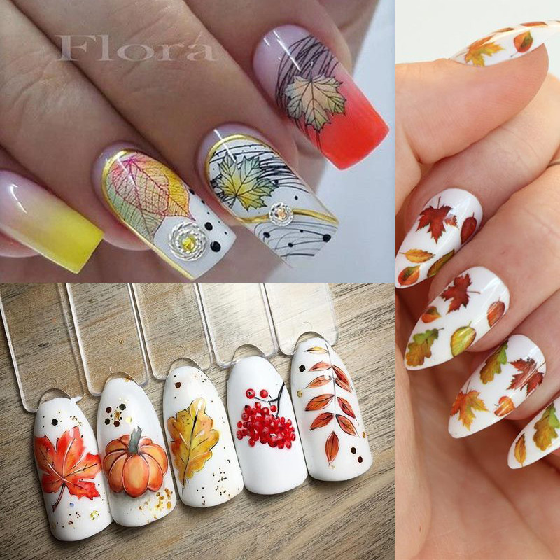NICOLE NAPLÓ Őszi juharlevél körömbélyegző lemezek geometria virág állat körömművészet bélyegsablonok szükségesek nyomtatás körömlakk