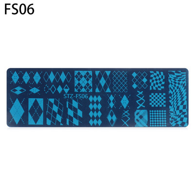 Művészi sablon Tigris Leopard Manikűr Virág Geometria Körömlakk sablon Állatnyomtatás Kígyó köröm bélyegző lemezek