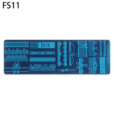 Művészi sablon Tigris Leopard Manikűr Virág Geometria Körömlakk sablon Állatnyomtatás Kígyó köröm bélyegző lemezek